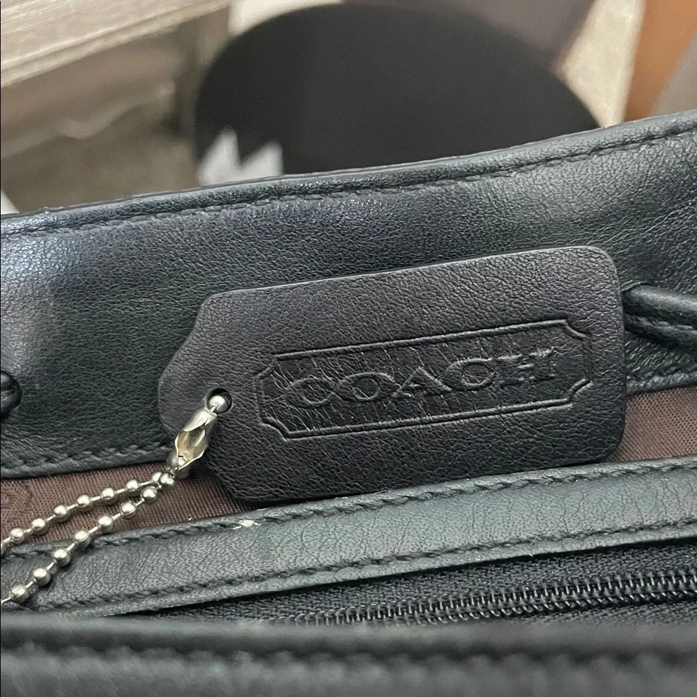 Coach Black Leather Women's Backpack